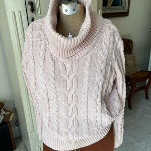 Ralph Lauren Soft Pink Cowl Neck Sweater